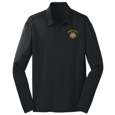 Student Criminal Justice Long Sleeve Polo Thumbnail